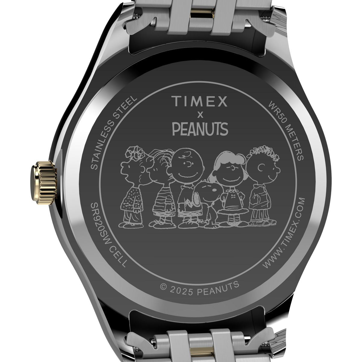 TW2Y11100 Reloj Timex Peanuts de hombre correa de metal snoopy - Acero Inoxidable Bicolor