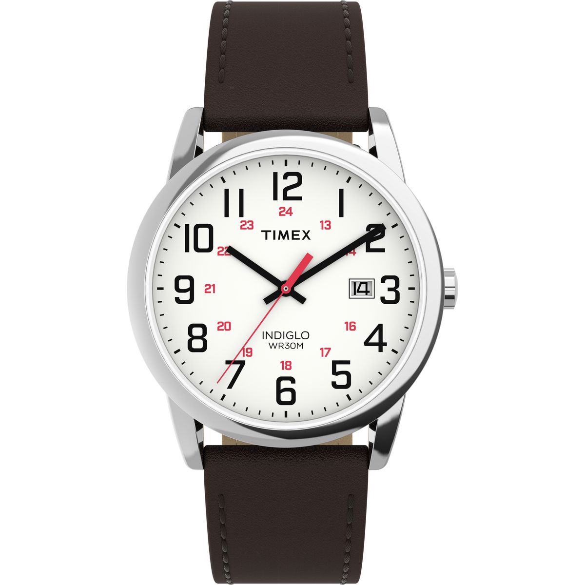 TW2Y12600 Reloj Timex Easy Reader de hombre correa de cuero - Cuero Marrón