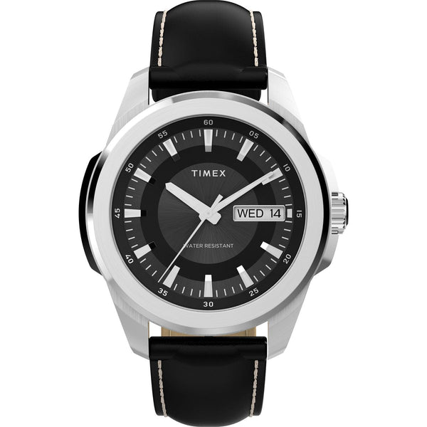 TW2Y20600 Reloj Timex Essex de hombre correa de cuero - Cuero Negro