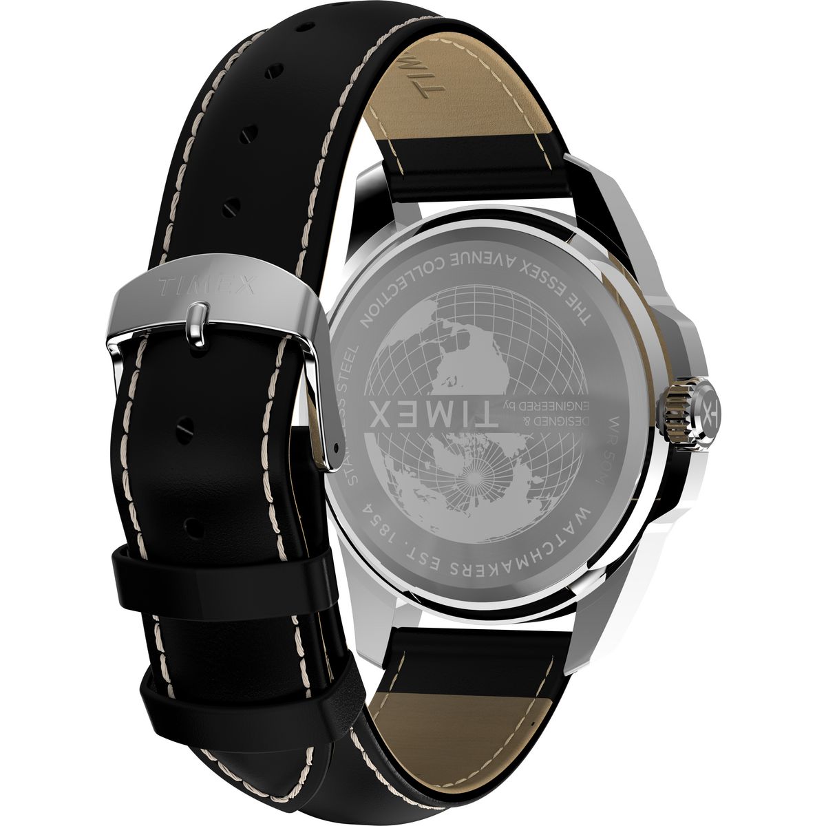 TW2Y20600 Reloj Timex Essex de hombre correa de cuero - Cuero Negro
