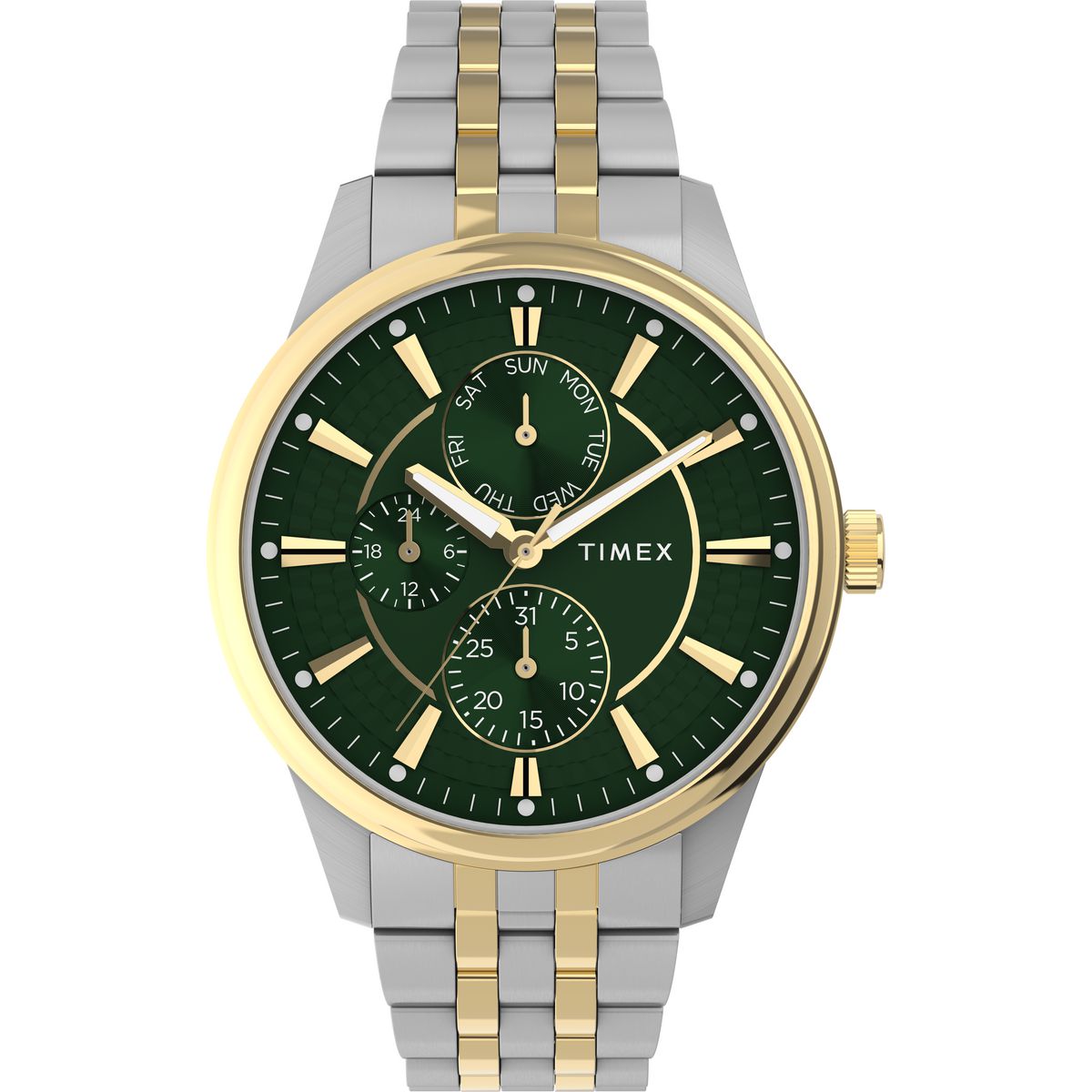 TW2Y21400 Reloj Timex Chicago de hombre correa de metal - Acero Inoxidable Bicolor