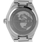TW2Y24800 Reloj Timex Q GMT Hombre Pulsera Acero Esfera