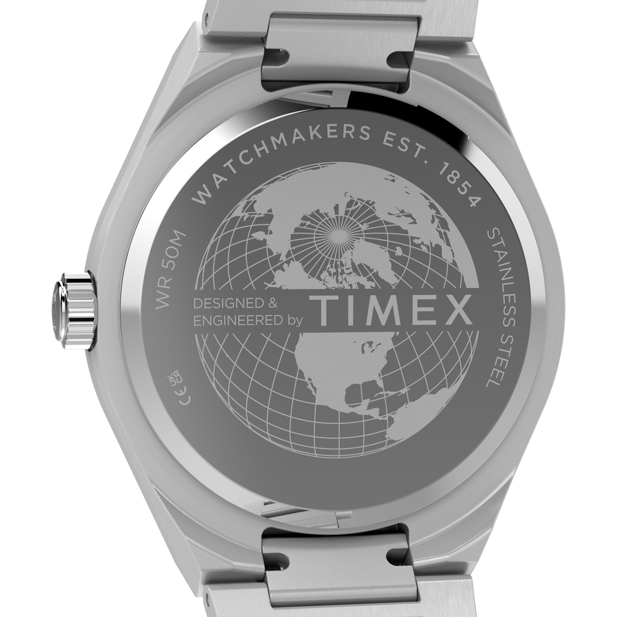TW2Y24800 Reloj Timex Q GMT Hombre Pulsera Acero Esfera