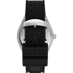 TW2Y24900 Reloj Timex Q GMT Hombre Acero Caucho Negro