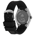 TW2Y24900 Reloj Timex Q GMT Hombre Acero Caucho Negro
