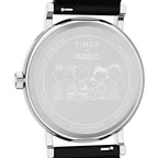TW2Y31000 Reloj Timex X Peanuts de hombre correa de cuero Snoopy - Cuero Negro