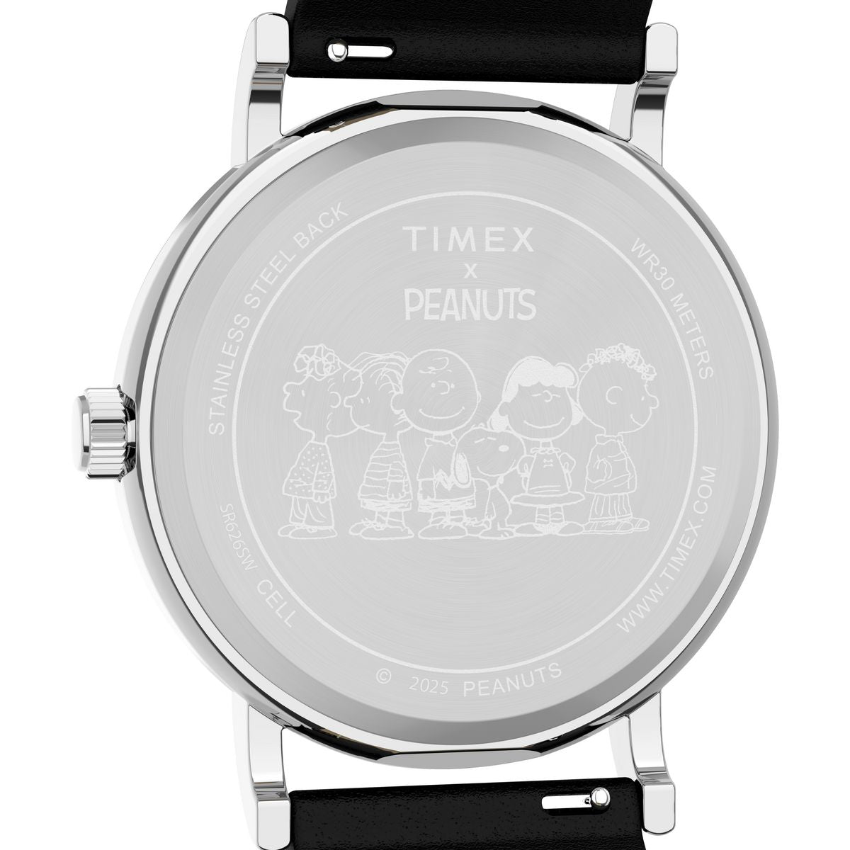 TW2Y31000 Reloj Timex X Peanuts de hombre correa de cuero Snoopy - Cuero Negro