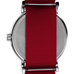 TW2Y31200 Reloj Timex Weekender Snoopy de caballero pulsera de tela Peanuts - Tela Rojo