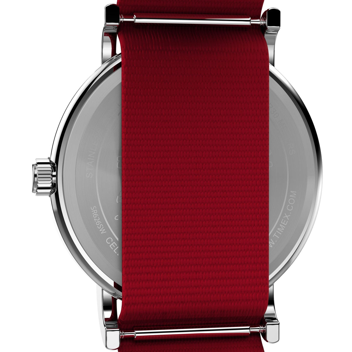 TW2Y31200 Reloj Timex Weekender Snoopy de caballero pulsera de tela Peanuts - Tela Rojo