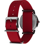 TW2Y31200 Reloj Timex Weekender Snoopy de caballero pulsera de tela Peanuts - Tela Rojo