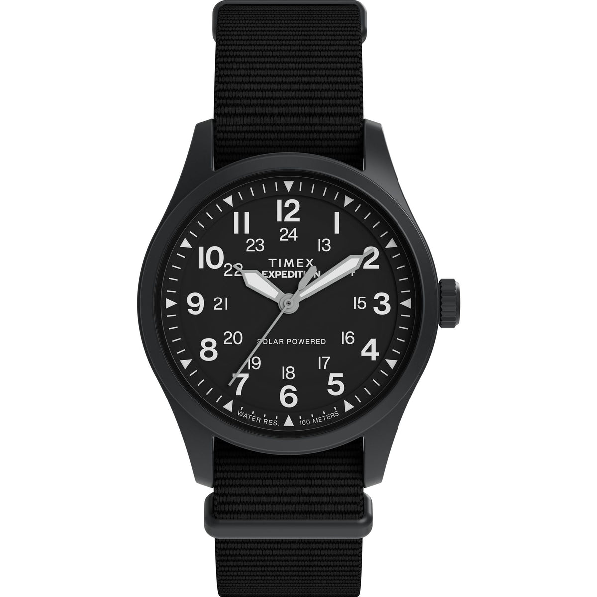 TW2Y31900 Reloj Timex Expedition Solar de caballero correa de tela - Tela Negro