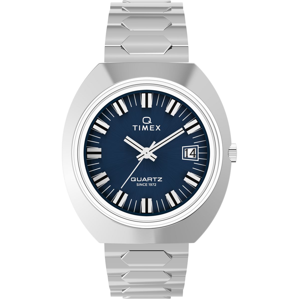 TW2Y33100 Reloj Timex Q 1972 de hombre correa de metal - Acero Inoxidable Plateado
