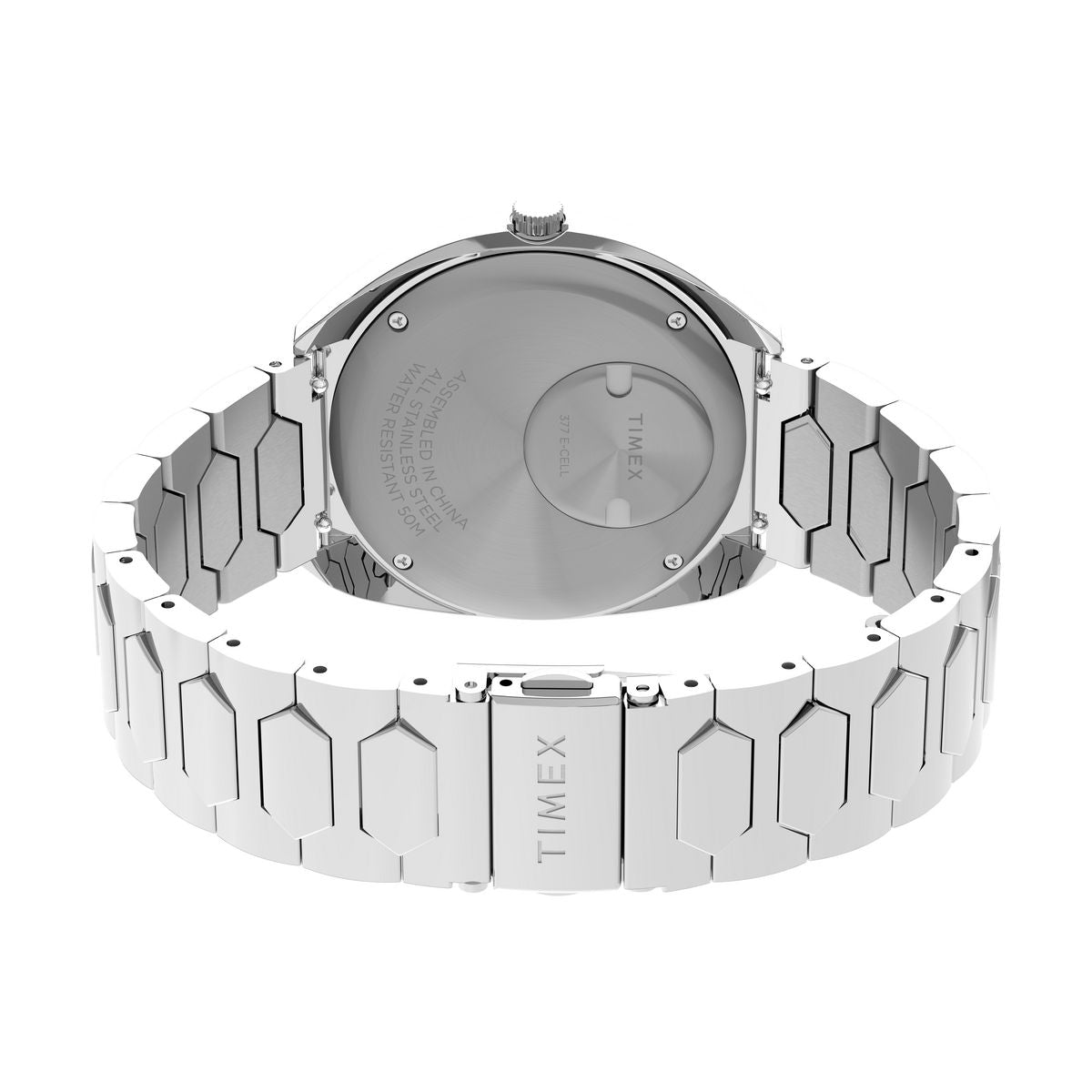 TW2Y33100 Reloj Timex Q 1972 de hombre correa de metal - Acero Inoxidable Plateado