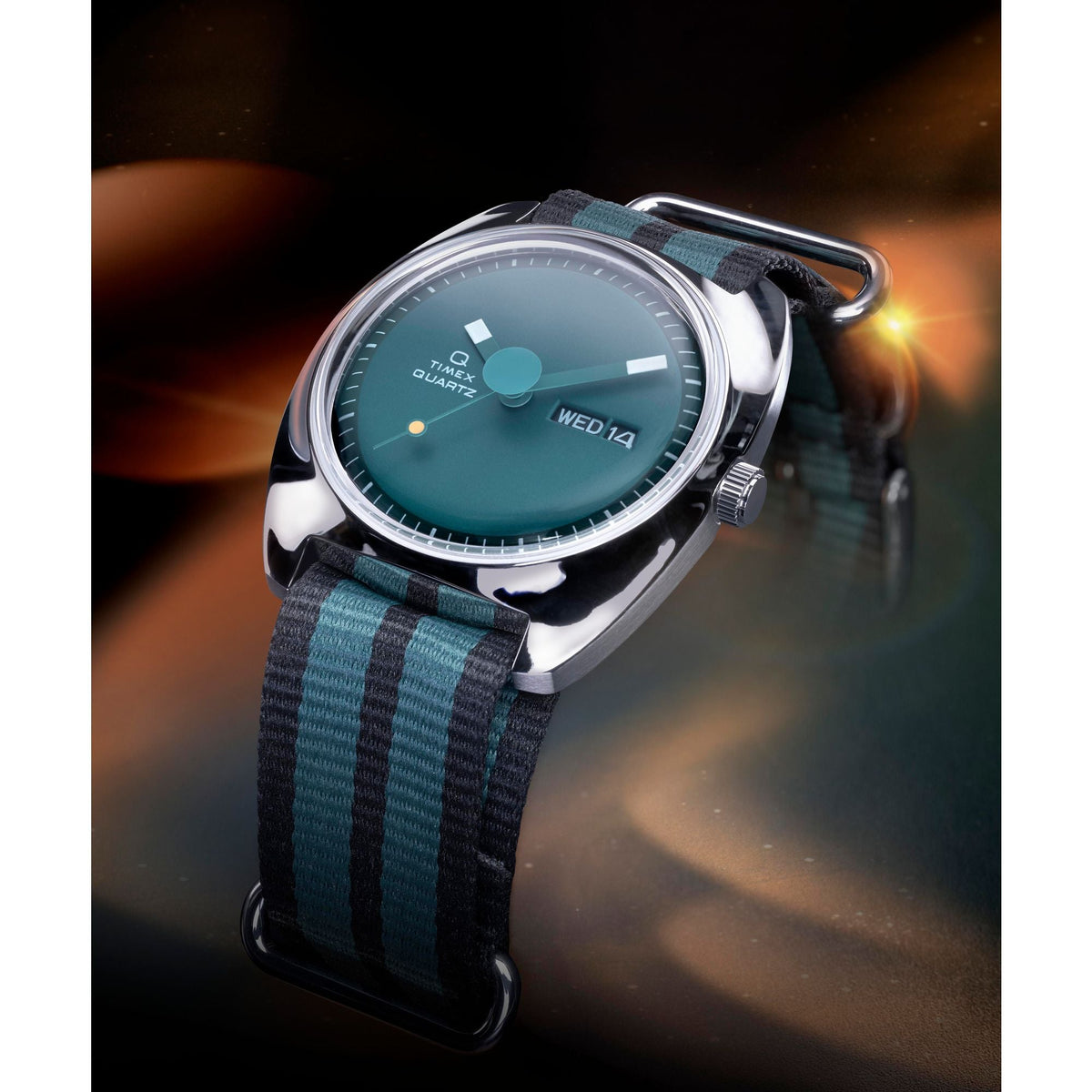 TW2Y34700 Reloj Timex Q Enigma de caballero banda de tela - Tela Bicolor