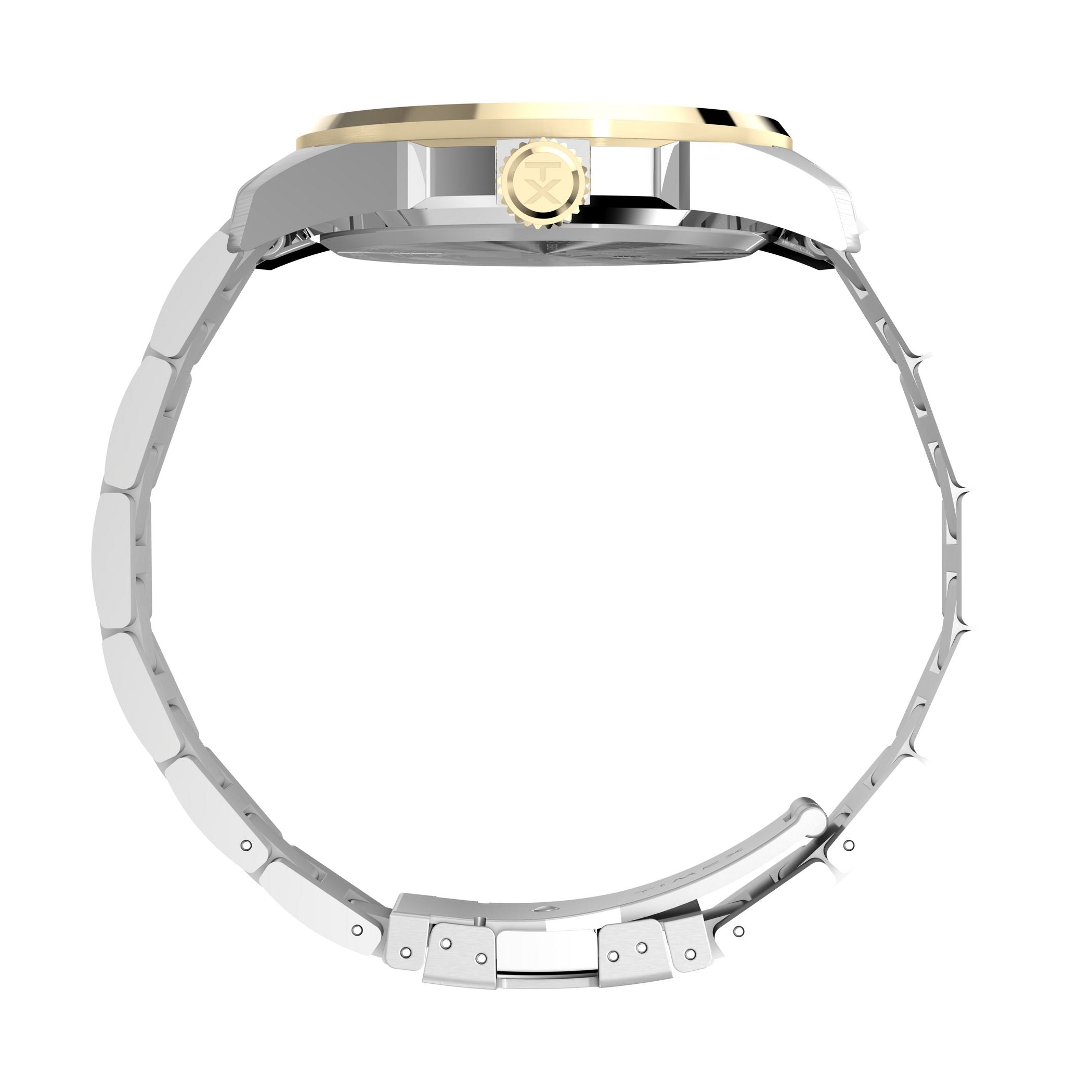 TW2Y35300 Reloj Timex Essex Day Date Hombre Acero Bicolor