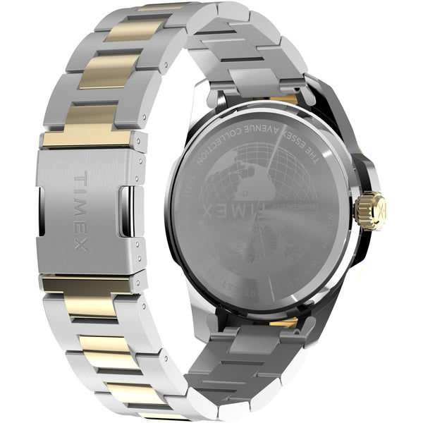 TW2Y35300 Reloj Timex Essex Day Date Hombre Acero Bicolor