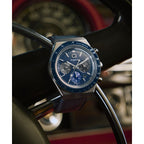 TW2Y36100 Reloj Timex Q de hombre correa de cuero - Cuero Azul