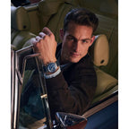 TW2Y36100 Reloj Timex Q de hombre correa de cuero - Cuero Azul