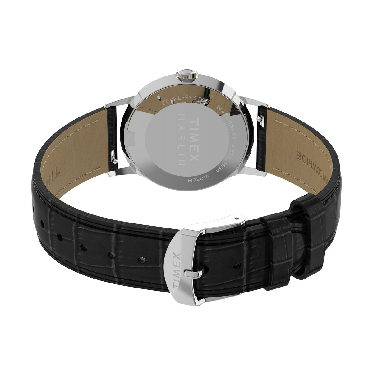TW2Y37600 Reloj Timex Marlin Unisex banda de piel 34 mm - Cuero Negro
