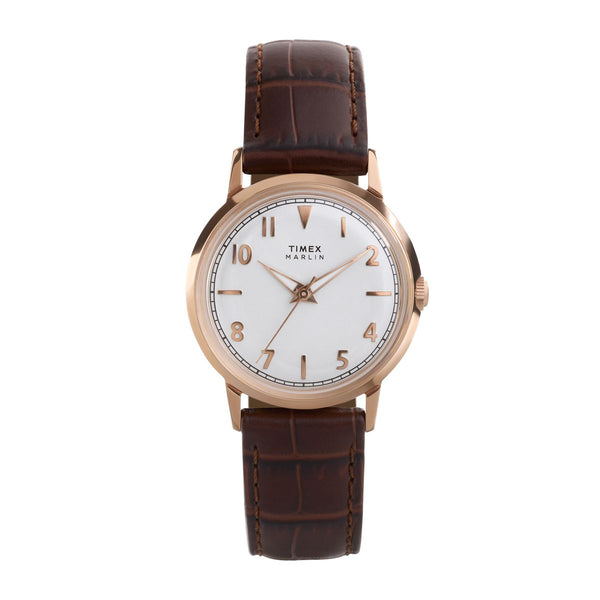 TW2Y37700 Reloj Timex Marlin unisex correa de piel - Cuero Marrón