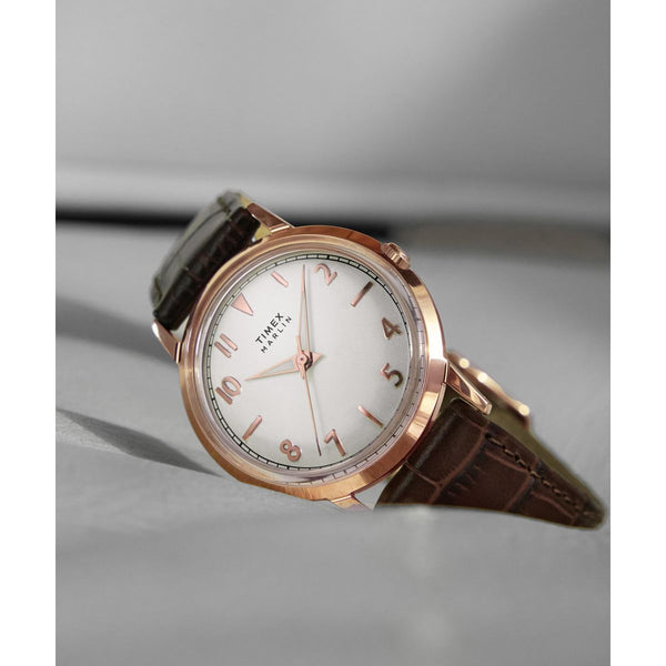 TW2Y37700 Reloj Timex Marlin unisex correa de piel - Cuero Marrón