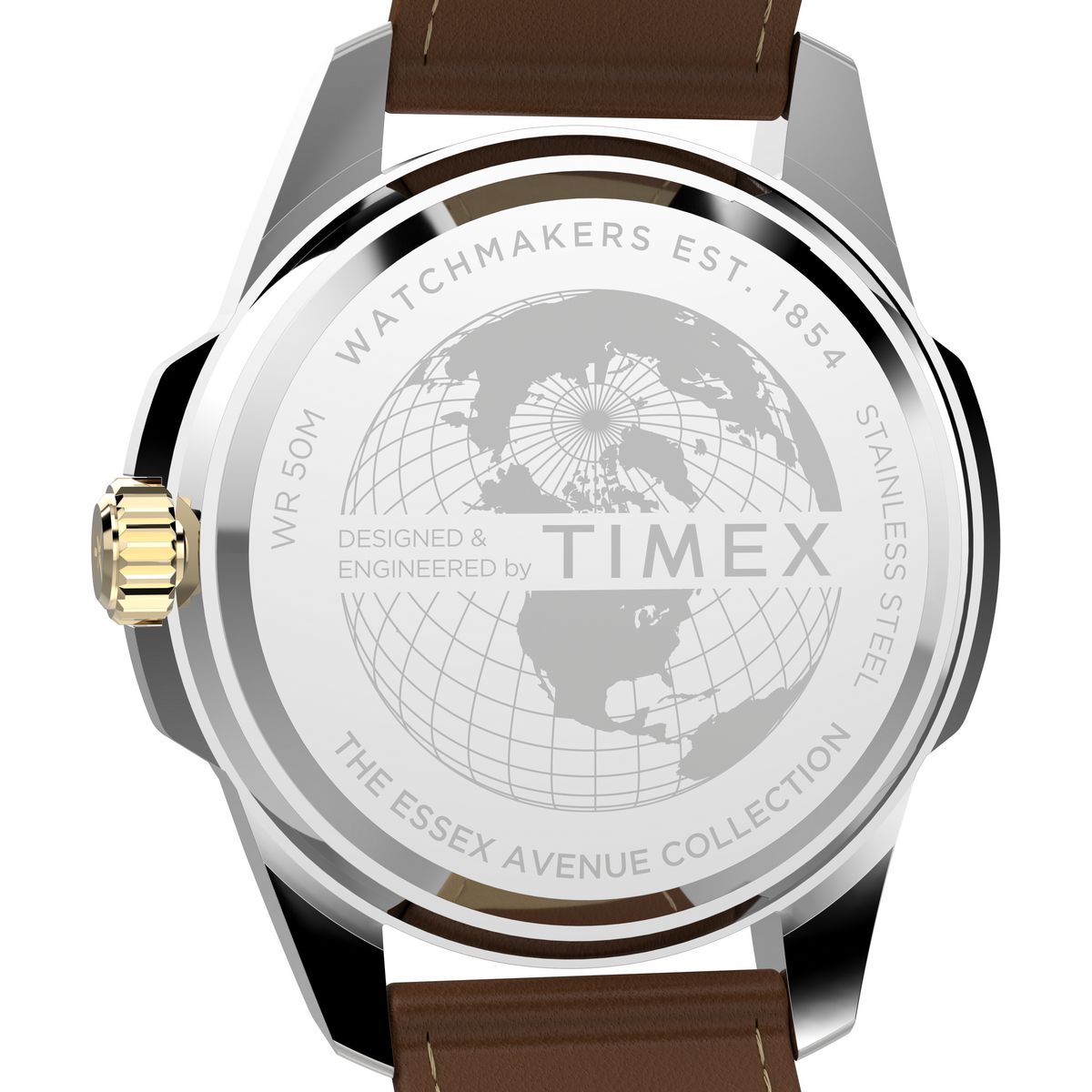 TW2Y38100 Reloj Timex Essex de hombre correa de cuero - Cuero Marrón