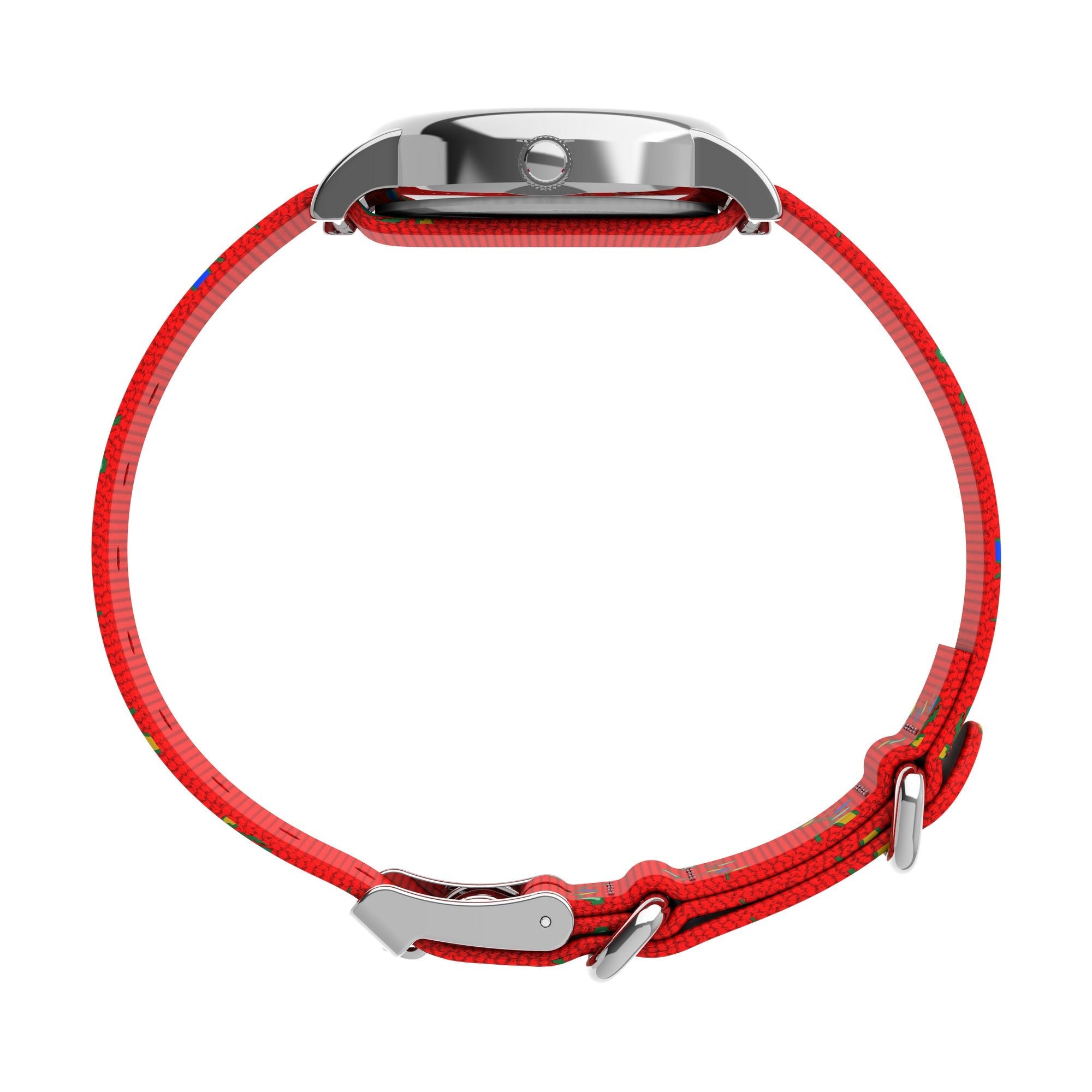 TW2Y39500 Reloj Timex X Peanuts de dama correa de tela - Tela Rojo