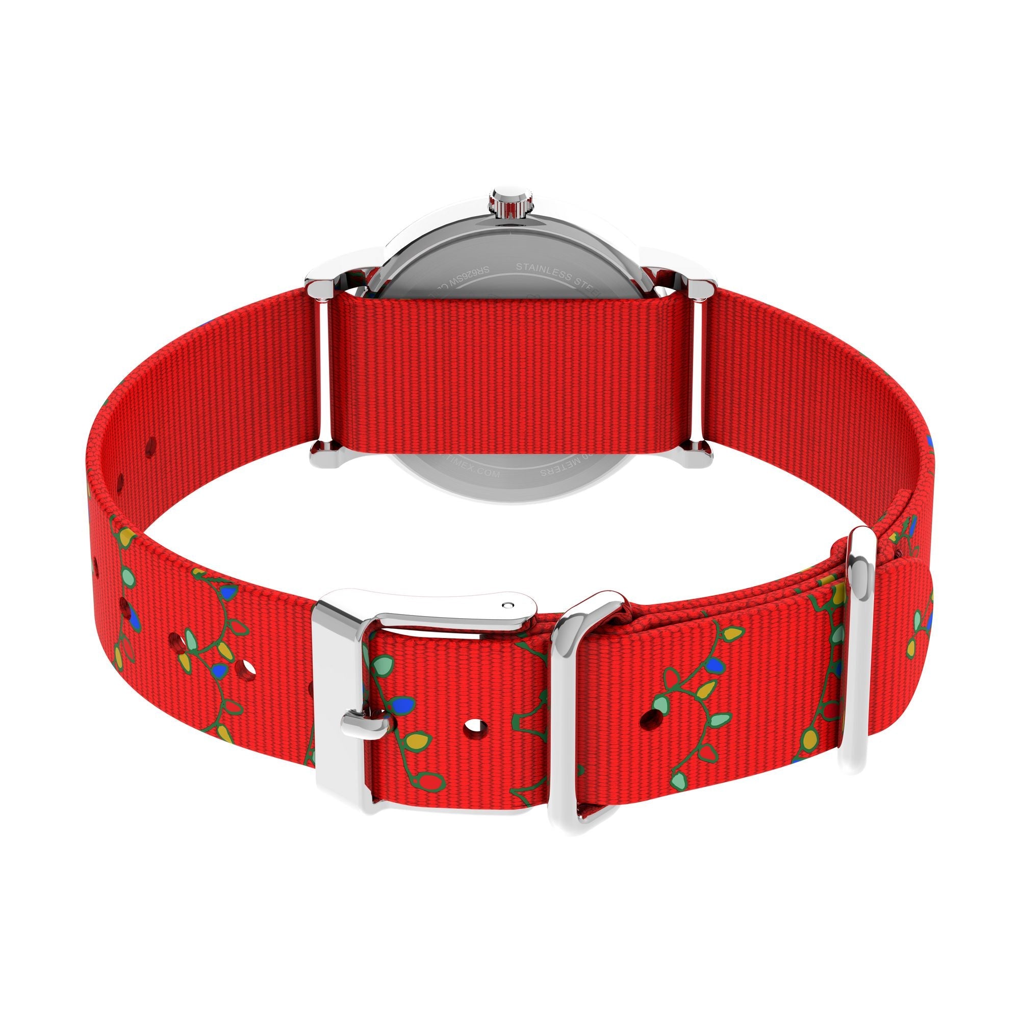 TW2Y39500 Reloj Timex X Peanuts de dama correa de tela - Tela Rojo
