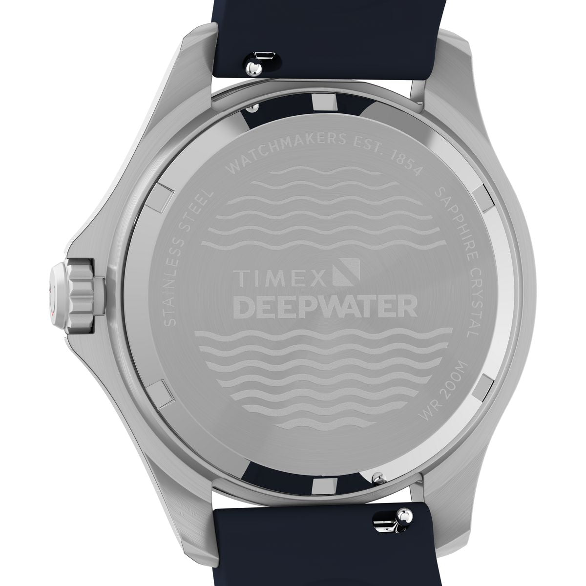 TW2Y40300 Reloj Timex Deepwater Meridian de hombre correa de caucho - Resina Azul
