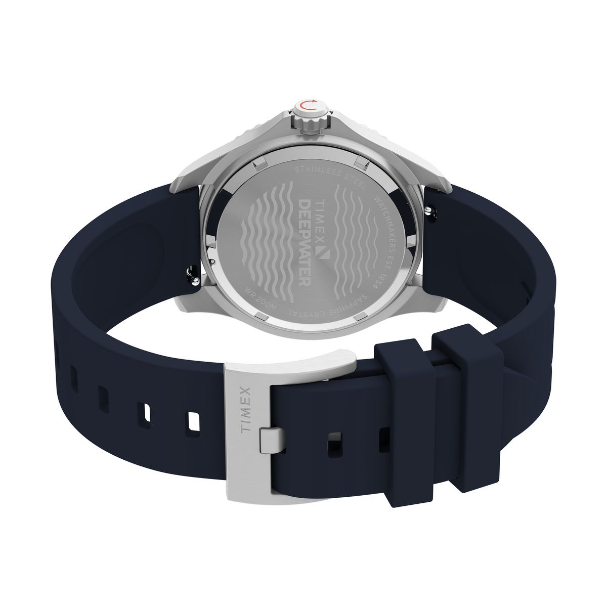 TW2Y40300 Reloj Timex Deepwater Meridian de hombre correa de caucho - Resina Azul