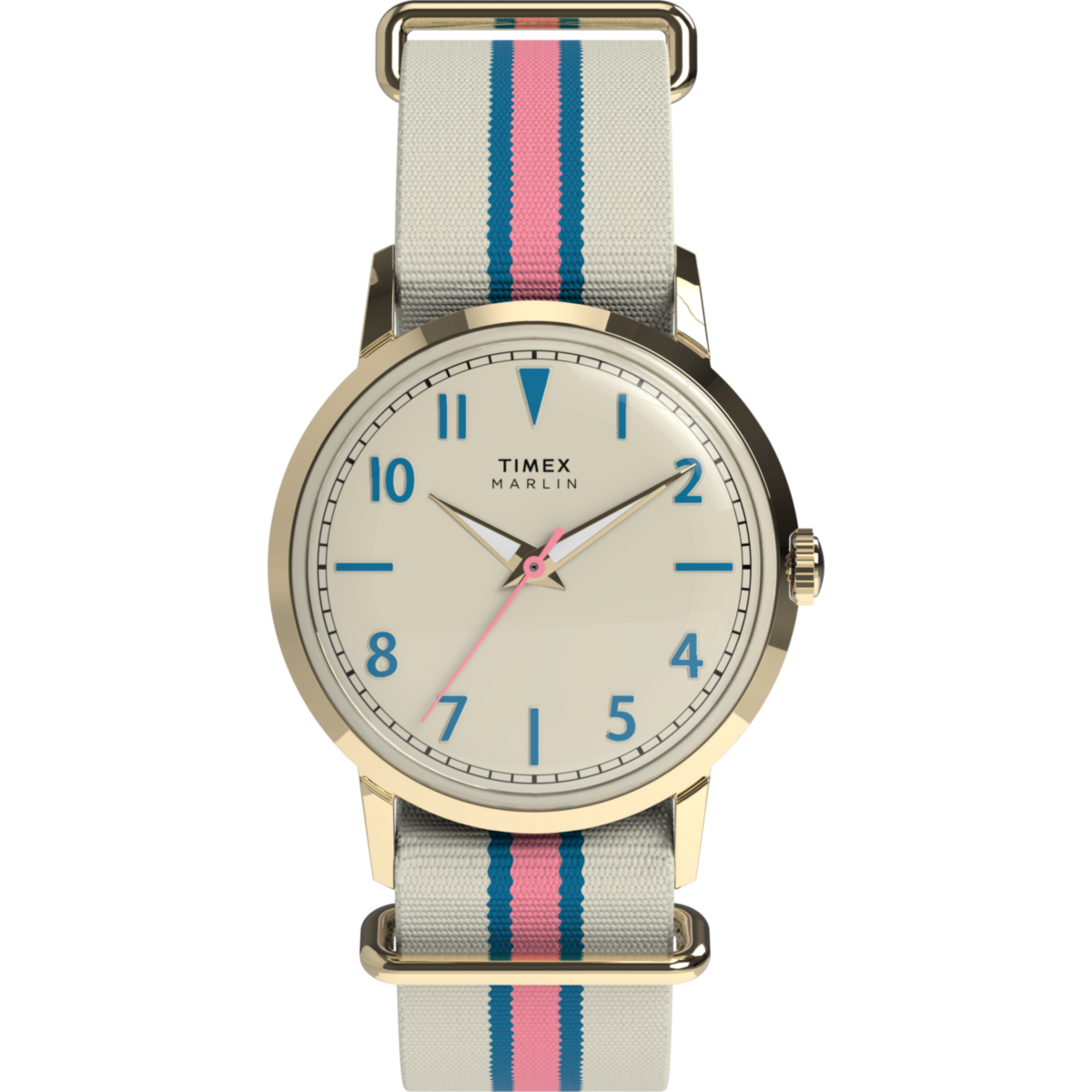 TW2Y49800 Reloj Timex Marlin Mujer Caja Dorada Correa Tela
