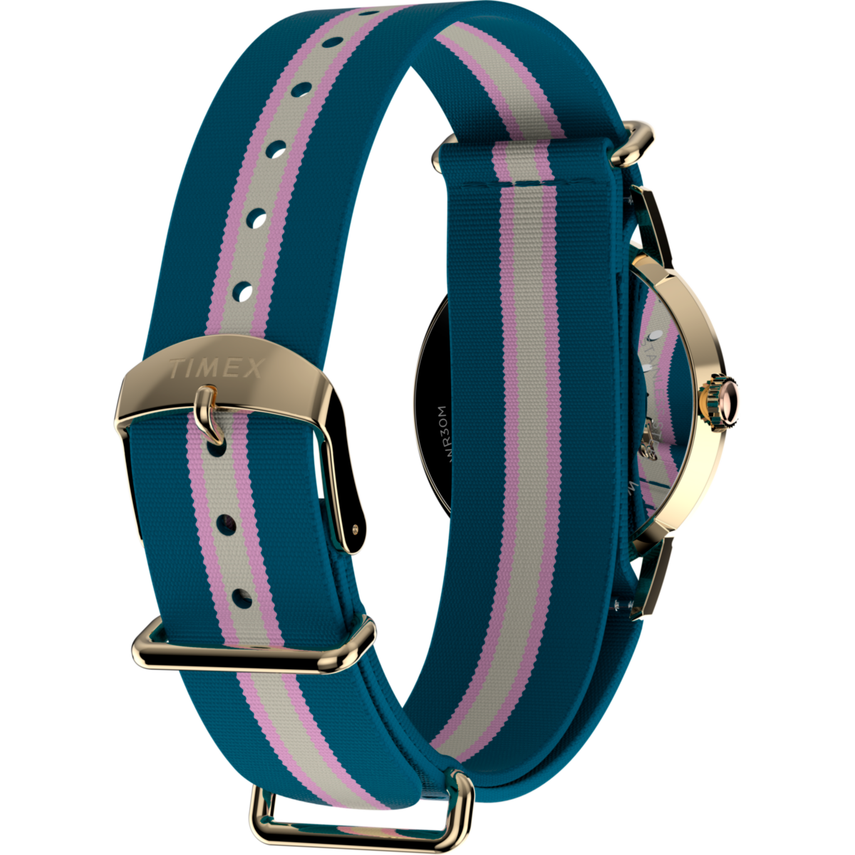 TW2Y49900 Reloj Timex Marlin Mujer Caja Dorada Correa Tela