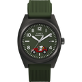 TW2Y52500 Reloj Timex Expedition Snoopy Hombre Verde Caucho