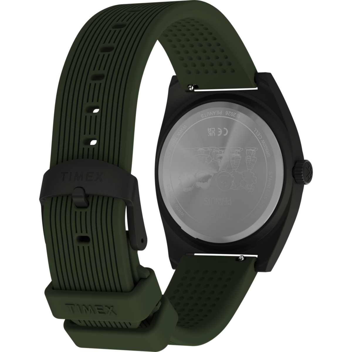 TW2Y52500 Reloj Timex Expedition Snoopy Hombre Verde Caucho