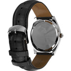 TW2Y55700 Reloj Timex Standard Q Hombre Piel Negra Diseño Rojo