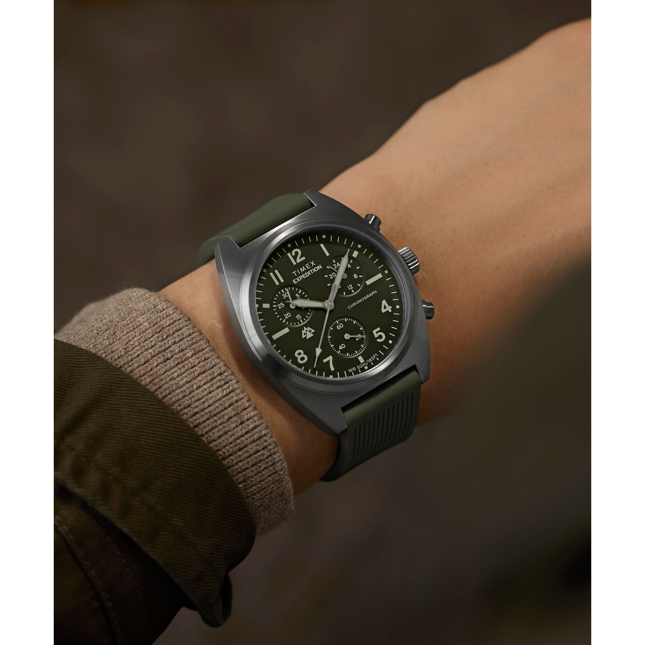 TW2Y61100 Reloj Timex Expedition Hombre Caucho Verde