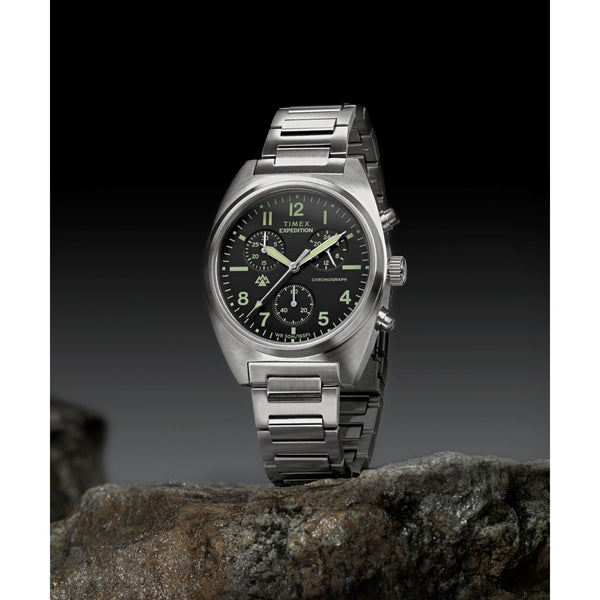 TW2Y61200 Reloj Timex Expedition Hombre Acero Esfera Negra