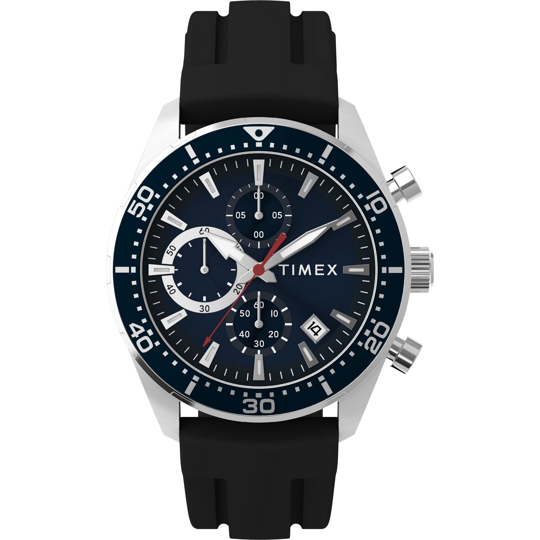 TW2Y62300 Reloj Timex Ridgefield Hombre Correa Caucho Azul