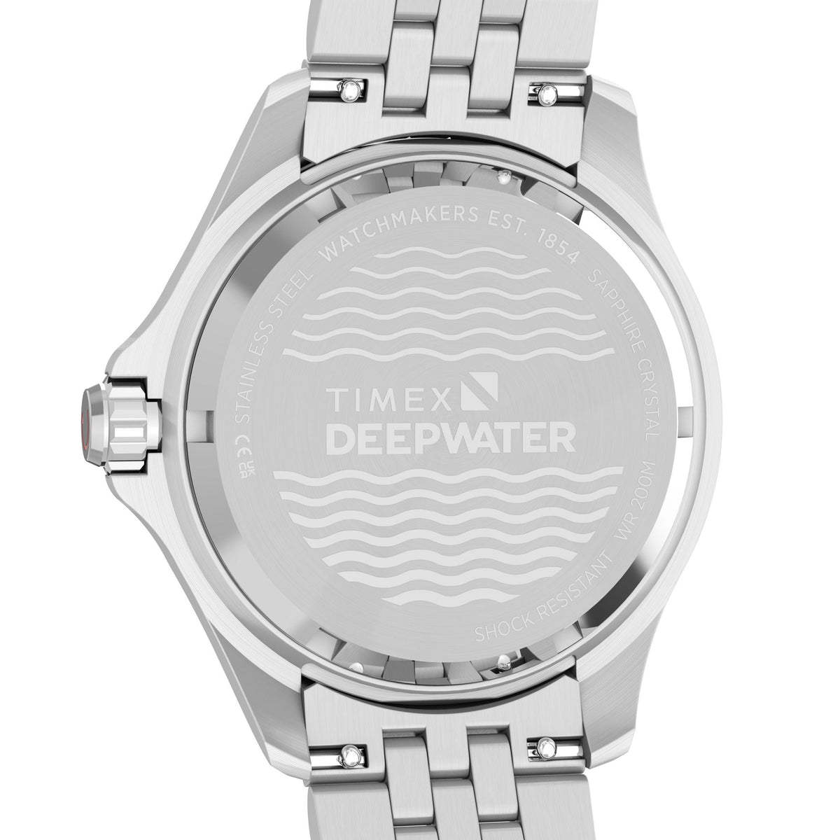 TW2Y63900 Reloj Timex Deepwater Meridian de hombre correa de metal plateado