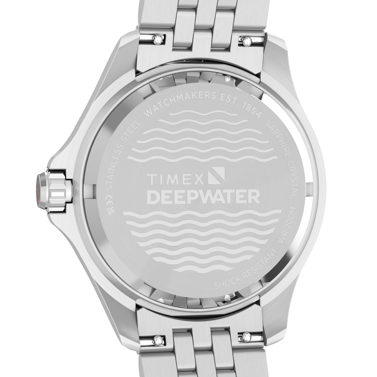TW2Y64000 Reloj Timex Deepwater Meridian de caballero correa de metal plateado