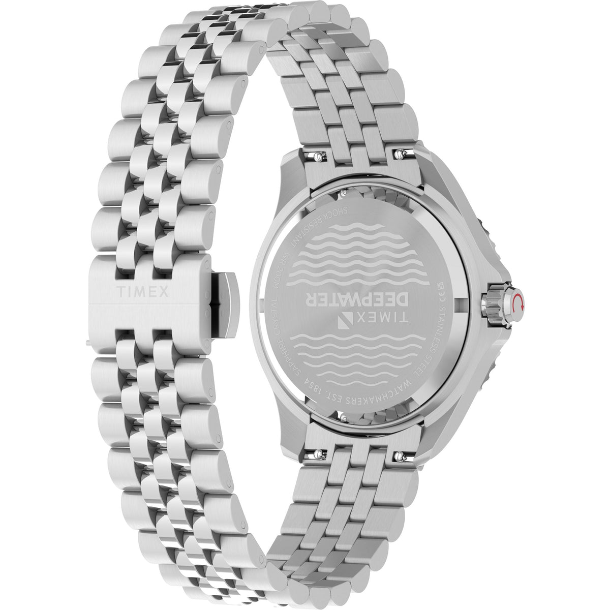 TW2Y64000 Reloj Timex Deepwater Meridian de caballero correa de metal plateado
