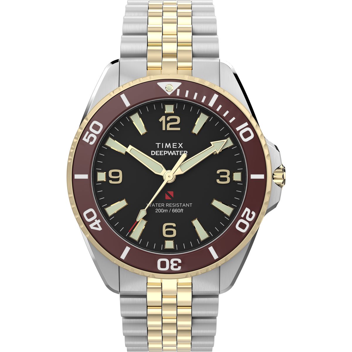 TW2Y64700 Reloj Timex Deepwater Hombre Correa Acero Bicolor