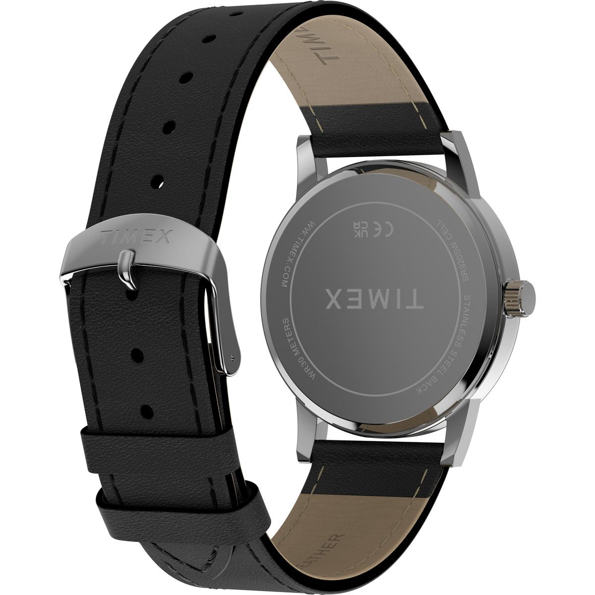 TW2Y67400 Reloj Timex Main Street de hombre correa de cuero 38 mm - Cuero Negro