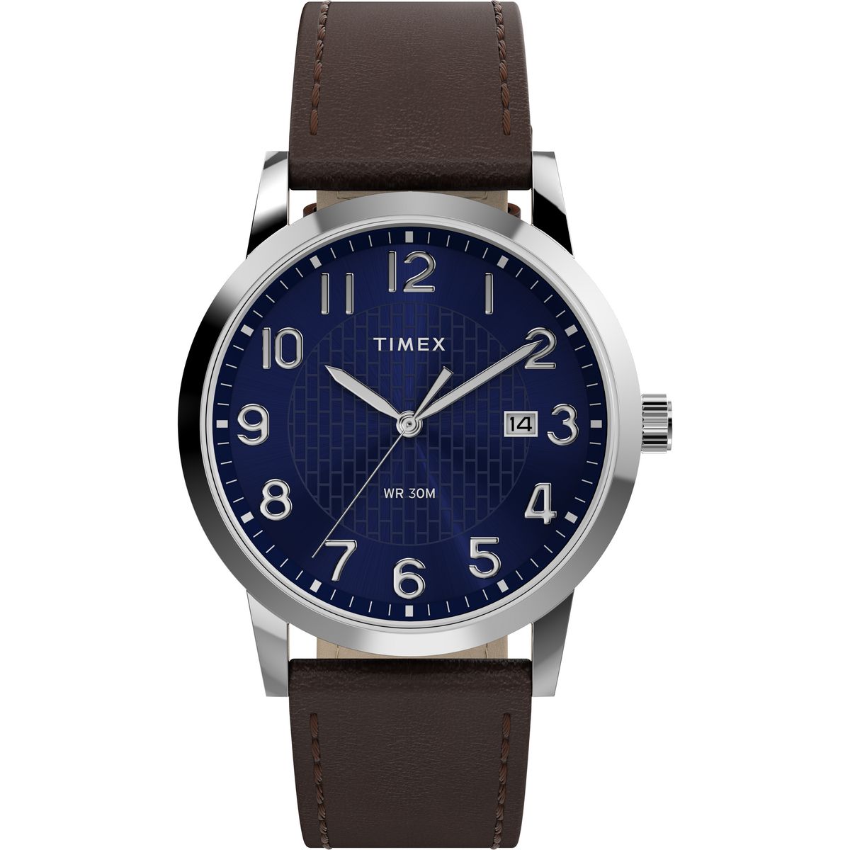 TW2Y67500 Reloj Timex Main Street de caballero pulsera de cuero - Cuero Marrón