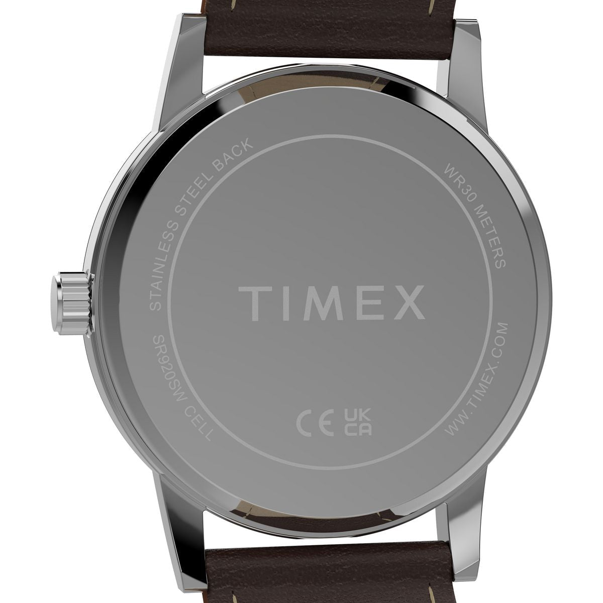 TW2Y67500 Reloj Timex Main Street de caballero pulsera de cuero - Cuero Marrón