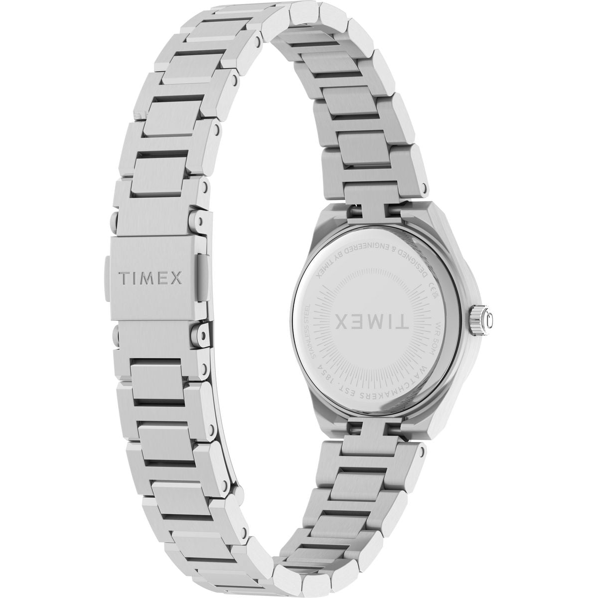 TW2Y68500 Reloj Timex Standard Q Mini Mujer Correa Acero Plateado