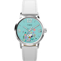 TW2Y68800 Reloj Timex Marlin Snoopy Mujer Cuero Blanco Aqua