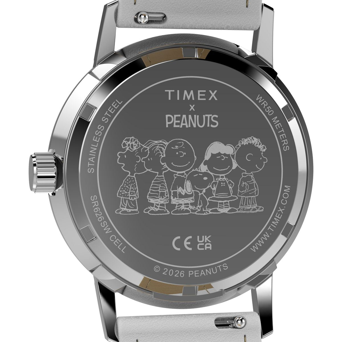 TW2Y68800 Reloj Timex Marlin Snoopy Mujer Cuero Blanco Aqua