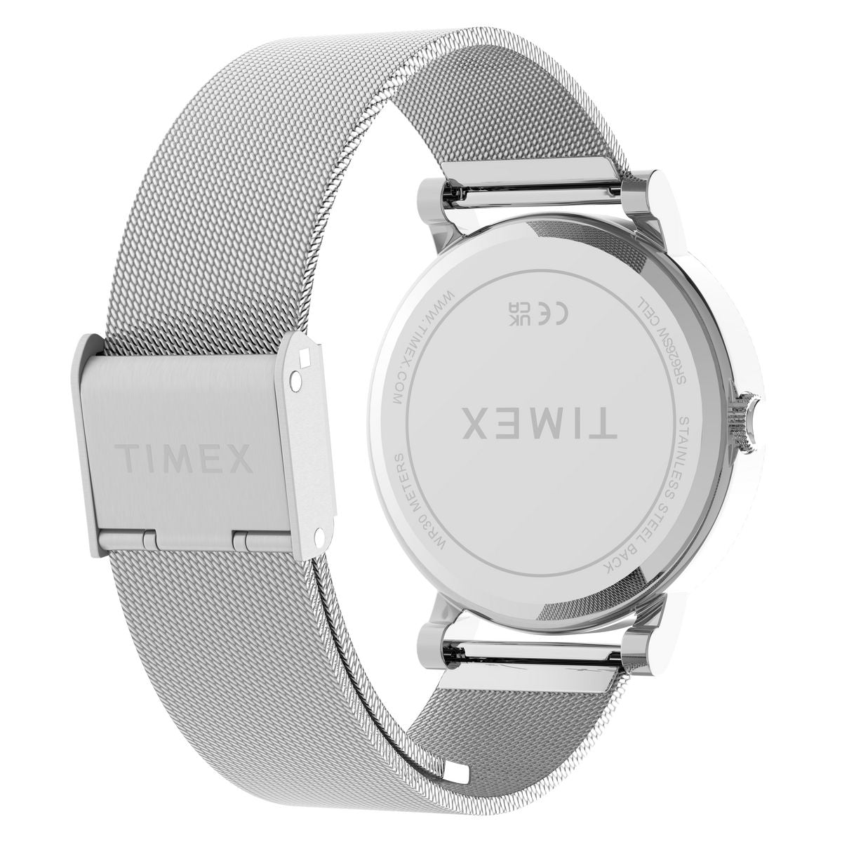 TW2Y69100 Reloj Timex Standard Mujer Correa Malla Acero Rosa Pastel