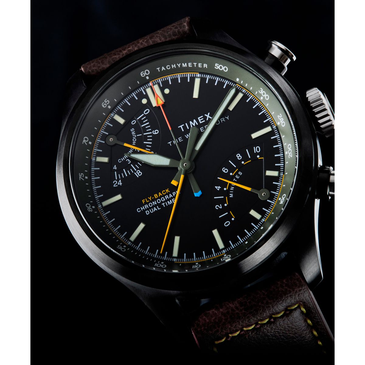 TW2Y70100 Reloj Timex Waterbury Ace de hombre correa de cuero - Cuero Marrón